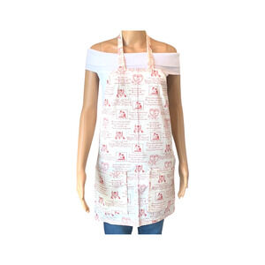 Apron Valentine's Day Love Inspired Kitchen Handmade 100% Cotton Size 25" X 31"